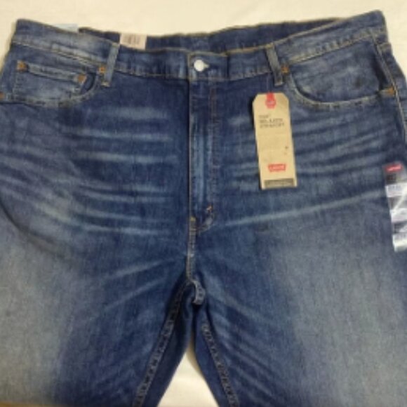 LEVI'S 559 Men's Relaxed Straight Cropped Blue Denim Jeans Size 46x25 - Picture 1 of 12